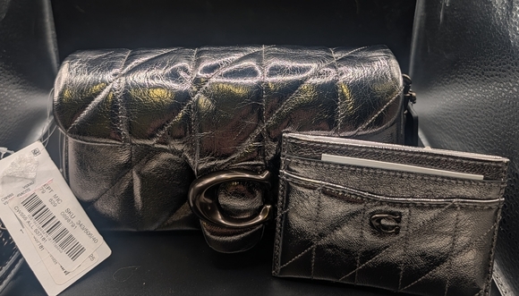 Coach Black Quilted Leather Bag - Picture 2 of 12